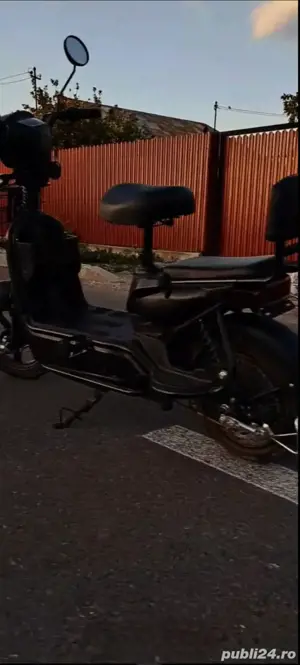 Scuter Electric 350W 20Ah ALB cu Pedale Bicicleta Electrica Trotineta acumulator Plumb GEL - imagine 3