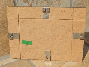 Tablou textil protectie sticla motive africane girafe savana 18x13 cm - imagine 3