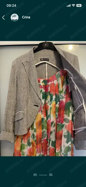 FUSTA PLISATA VERA MONT multicolora vascoza noua  - imagine 3