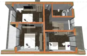 Vila individuala semifinisata, 120 mp, in Turda Noua - imagine 4