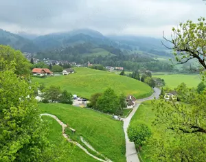 Vanzare 1266 mp teren superb Cheile Rasnoavei la munte langa padure si pensiuni