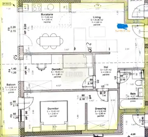 Apartament nou prima inchiriere cu 3 camere balcon in Magnolia - imagine 15