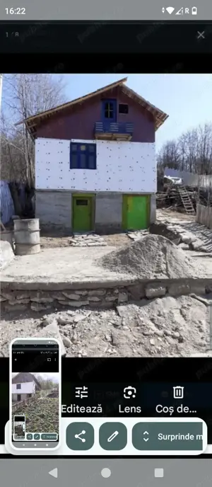 Cabană cu 850 mp teren intravilan