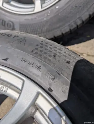Jante AL honda CR-V R17 + cauciucuri iarna continental
