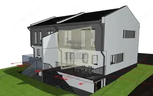 Casa cu 4 camere 2 bai si 300 mp teren in zona Calea Cisnadiei - imagine 2