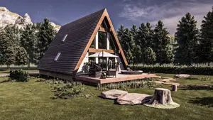 Casa de vacanta A-Frame, Glajerie, Rasnov - imagine 4 Casa de vacanta A-Frame, Glajerie, Rasnov - imagine 4