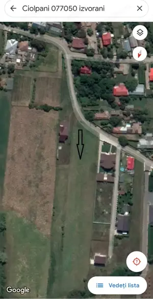 155000   - Izvorani, Ilfov - teren intravilan 3100 mp