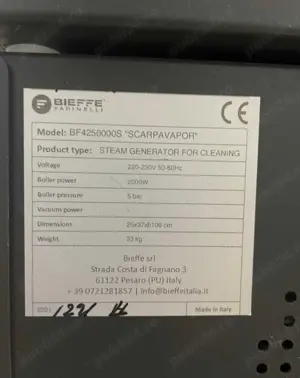 Vând Aparat de curatat incaltaminte Bieffe ScarpaVapor, cu banc de lucru - imagine 2