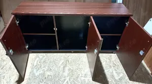 2 buc Comoda cu 3 usi si cheie; Mic Dulap cu rafturi pentru birou - imagine 2