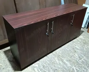 2 buc Comoda cu 3 usi si cheie; Mic Dulap cu rafturi pentru birou - imagine 3