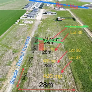 De vânzare  2 loturi de teren in comuna Berceni-Vidra