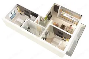 Apartament 3 camere balcon zona Mega Image 0% comision - imagine 10