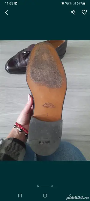 papuci din piele barbatesti - imagine 2