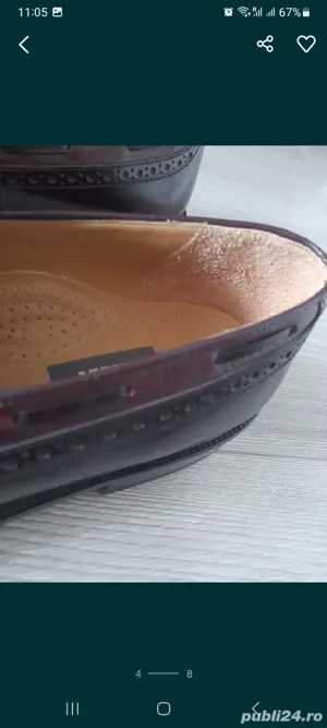 papuci din piele barbatesti - imagine 3