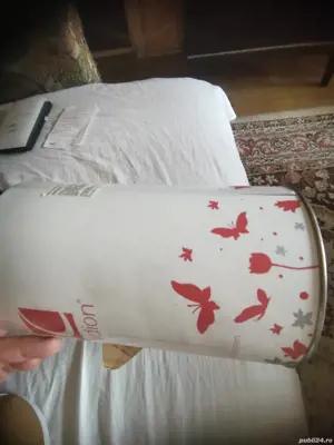 Cutie  caldion din tabla galvanizata pt pus orez  sau alceva  - imagine 3