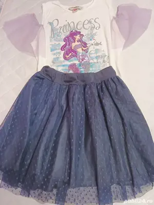 Tricou Frozen Elsa GAP fustă - imagine 3