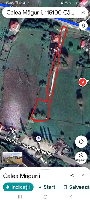 Vând 1076 M teren pentru casă. 40euro M Pătrat Câmpulung Muscel.  Calea Magurii