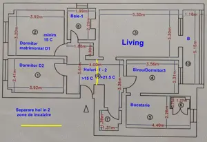 Apart. 4 camere, zona  ICIL-str.Bucuresti, 82 mp util, et 4-4 , bloc 1985, loc parcare, boxa subsol - imagine 10