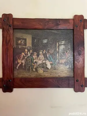 vand tablou pictat pe lemn