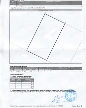 Vand teren Mosnita Noua 791 mp 70000 euro