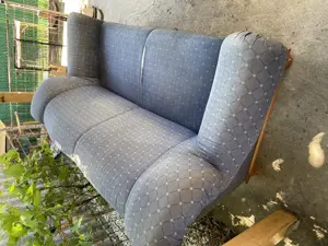 Canapea din lemn masiv doua locuri - imagine 3