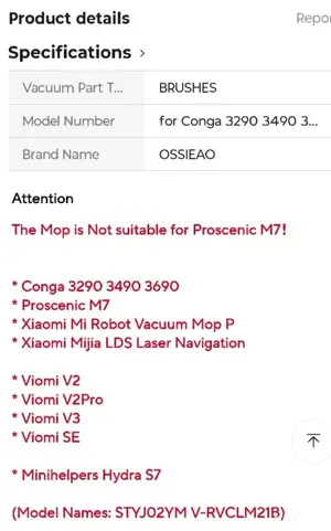 Accesorii Robot aspirator Mi Mop Pro - imagine 2