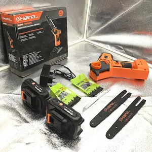 Drujba cu acumulator 2x62V, lama 20cm   Pachet Extra - imagine 2