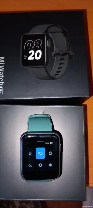 Vând smartwatch mi watch lite model redmi wt02 de culoare negru cu brățară verde  - imagine 2