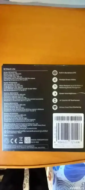 Vând smartwatch mi watch lite model redmi wt02 de culoare negru cu brățară verde  - imagine 4