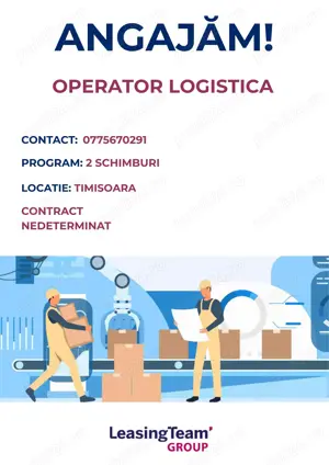 Operator logistica cu iscir-  2 schimburi