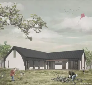 proiect casa, fundatie executata si teren 1000m2 Valea Adanca