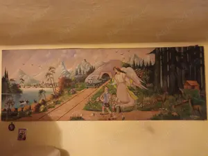 Tablou  pânză  ( vintage ) 1963