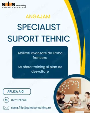 Specialist Suport Tehnic cu limba Franceza