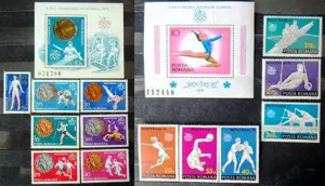 Lot timbre cu tematică  Sport (1976 - 1986)