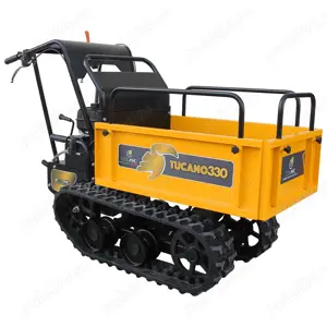 Roaba cu motor pe senile, basculabila cu o capacitate efectiva de 300 kg - imagine 2