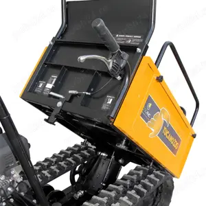 Roaba cu motor pe senile, basculabila cu o capacitate efectiva de 300 kg - imagine 5
