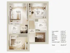 Vila individuala  4 cam+Mansarda Direct Dezvoltator - imagine 8