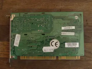 placa modem ISA Davicom cu speaker jack microfon si line in respectiv mufe de phone si line - imagine 2