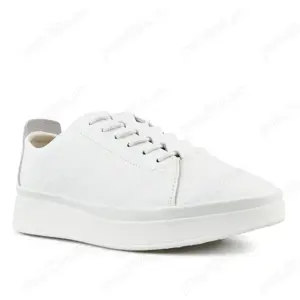 Adidasi piele naturala, alb, unisex, mar.39.5 - 25.5 cm, talpa 3 cm