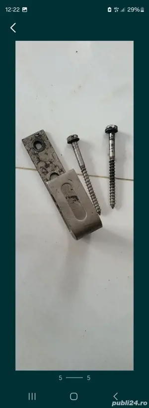 Lot 20 suporti si suruburi inox panouri fotovoltaice solare - imagine 3