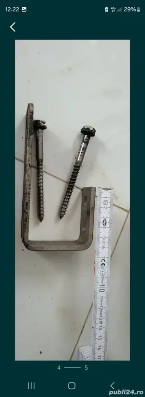 Lot 20 suporti si suruburi inox panouri fotovoltaice solare