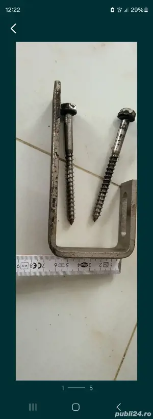 Lot 20 suporti si suruburi inox panouri fotovoltaice solare - imagine 4