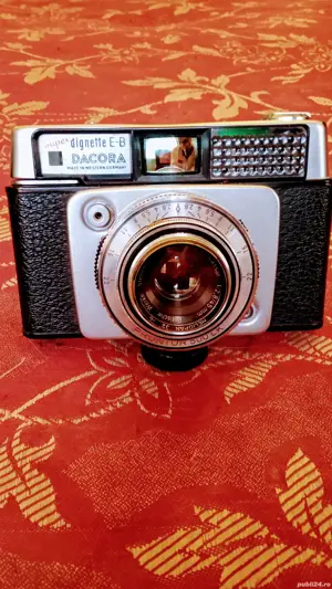 Aparat FOTO DACORA SUPER 35mm Film, GERMANY, Obiectiv CASSAR 45mm 1:2,8 Munchen,Geanta Piele,150 Lei