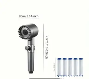 Set para de dus (cu efect de masaj) + 5 filtre incluse