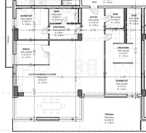 Penthouse de vanzare, cu 4 camere, 180 mp + terasă 47 mp, zona Centrala
