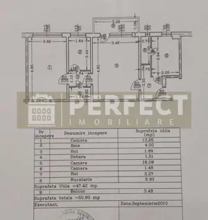 Apartament 2 camere CF.1 semidec.NORD 49000 euro - imagine 2