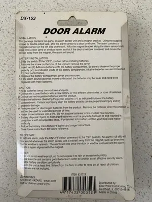 Alarmă pe uşă interior exterior - imagine 2