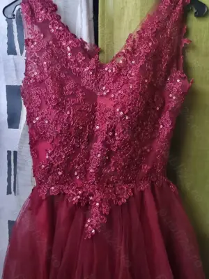 Vand rochie de ocazie  banchet,deosebita lucrata manual ,marime SM. . - imagine 3