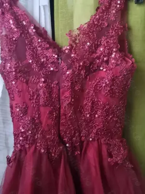 Vand rochie de ocazie  banchet,deosebita lucrata manual ,marime SM. . - imagine 5