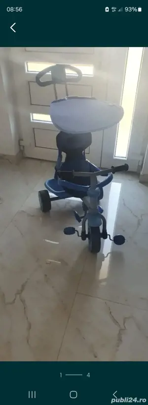 Tricicleta 4in1 1-3ani cu paravan - imagine 2